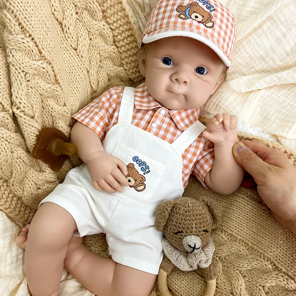 20Inch Unpainted Full Body Silicone Reborn Doll Open Mouth Reborn Doll Weighted Newborn Soft Blank Doll For Collectors Diy Gift