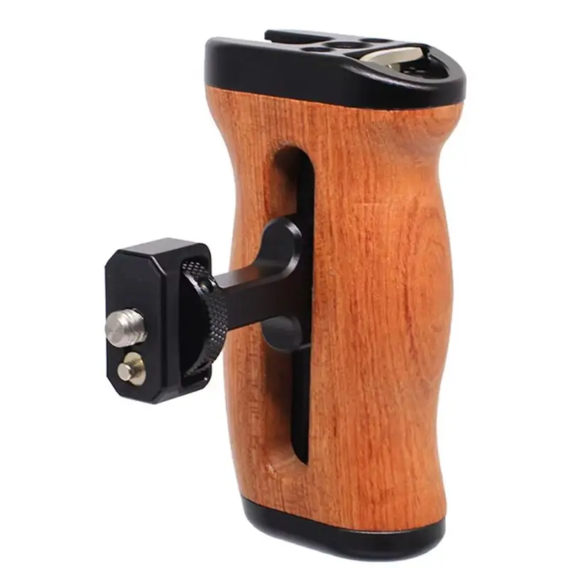 B04B-Universal Wooden Side Handle For ARRI For Smallrig For Tilta Camera Cage Rig Extension Grip SLR Photo