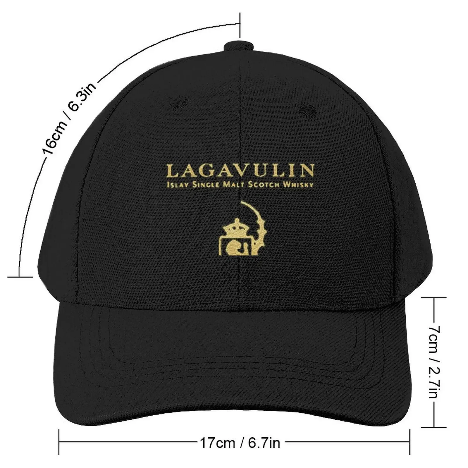 هدية ويسكي Lagavulin - قبعة بيسبول بشعار ذهبي قبعات صيد للرجال قبعة شاي قبعات على العرض حقيبة شاطئ بيسبول للرجال والنساء
