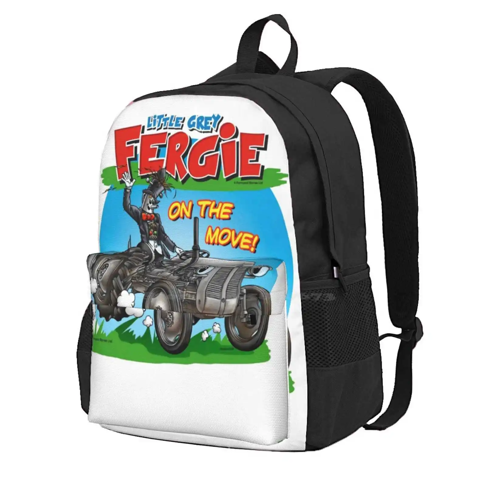 

Little Grey Fergie On The Move! Hot Sale Schoolbag Backpack Fashion Bags Tractor Kids Little Grey Fergie Fergie The Character