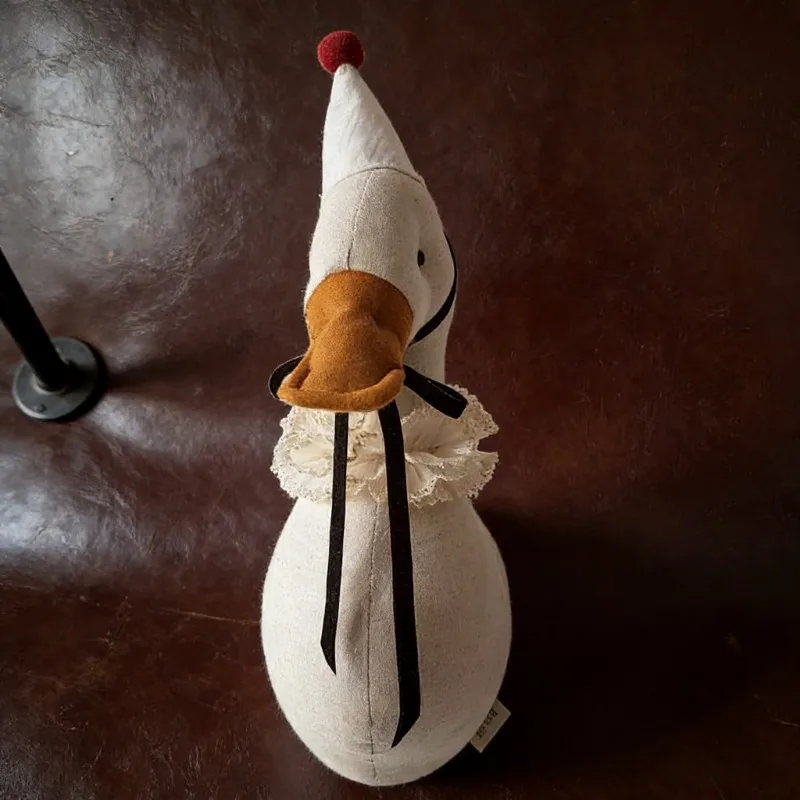 Suporte de parede de cabeça de animal de pato de pelúcia, linda decoração mural, tapeçarias de quarto de menina, suprimentos essenciais para presentes de aniversário