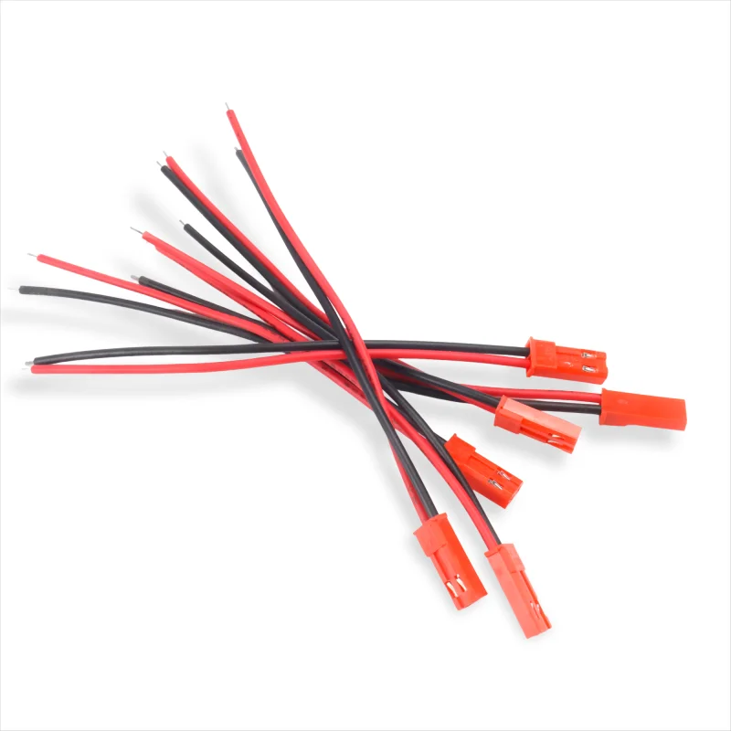 New style1/6PCS 22AWG 10cm Male Female Connector JST Plug Cable 2 Pin For RC BEC Battery Adapter Helicopter FPV Drone Quadcopter