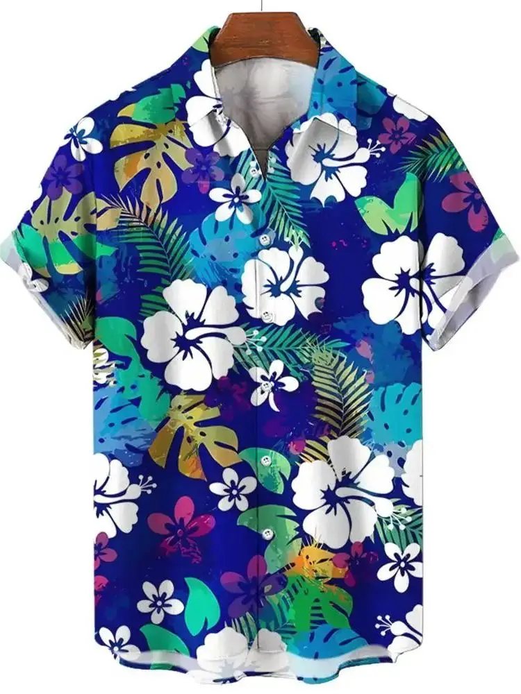 

3D Printed Collar ort Sve irt Printed Flip-Copy Upper Garment Casual Loose Fit Autumn Season Regular Length Menswear