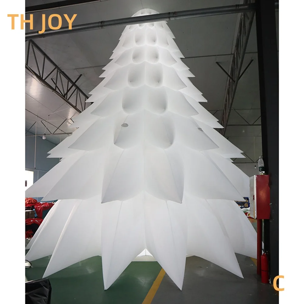 fast air ship to door,5m 17ft outdoor Giant Christmas Inflatable Tree, LED lighting inflatable Christmas house decoration