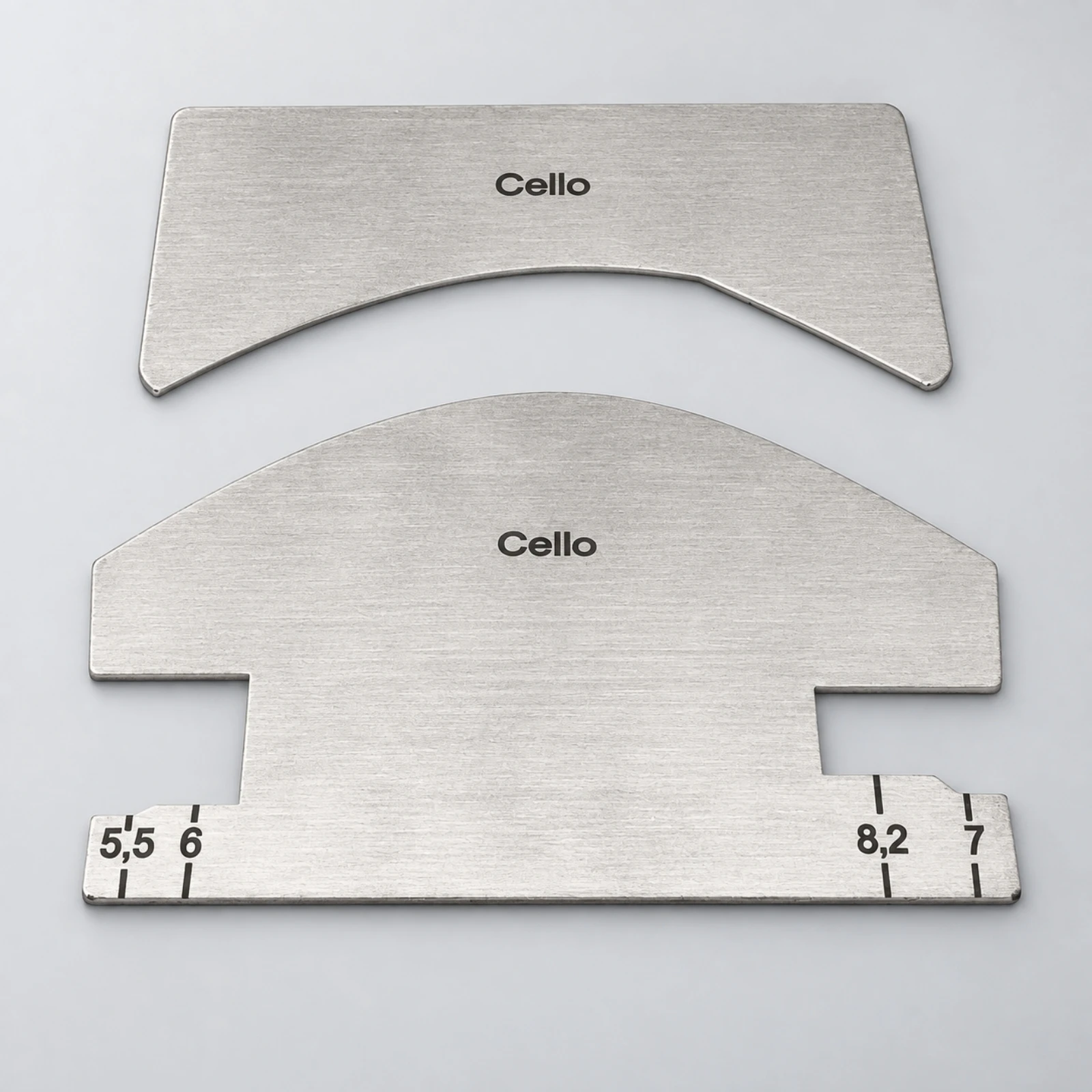 2 Pieces Metal Luthier Bridge Template Accurate Violin Bridge Template Tool Slim Slim for Luthiers