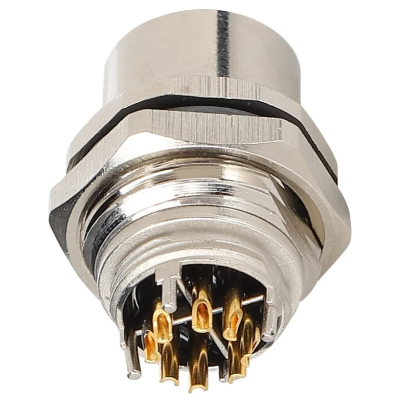 

Водонепроницаемый быстроразъемный электрический кабельный соединитель M12BS8X для монтажа на панель (с резьбовым соединением)