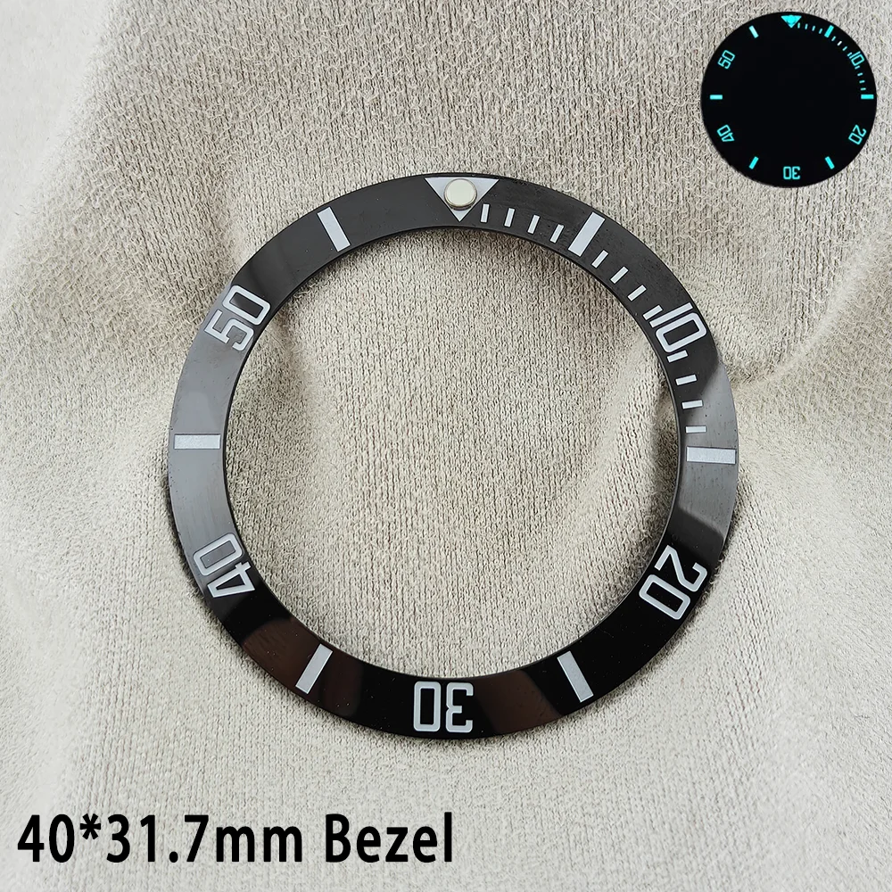 ForgeLink 40mm Lünetteneinlagen GMT Uhrenlünette 40mm * 31,7mm Keramik-Lünetteneinlage Passend für 42mm bis 44mm Taucheruhrengehäuse Uhrenring – Detail 21
