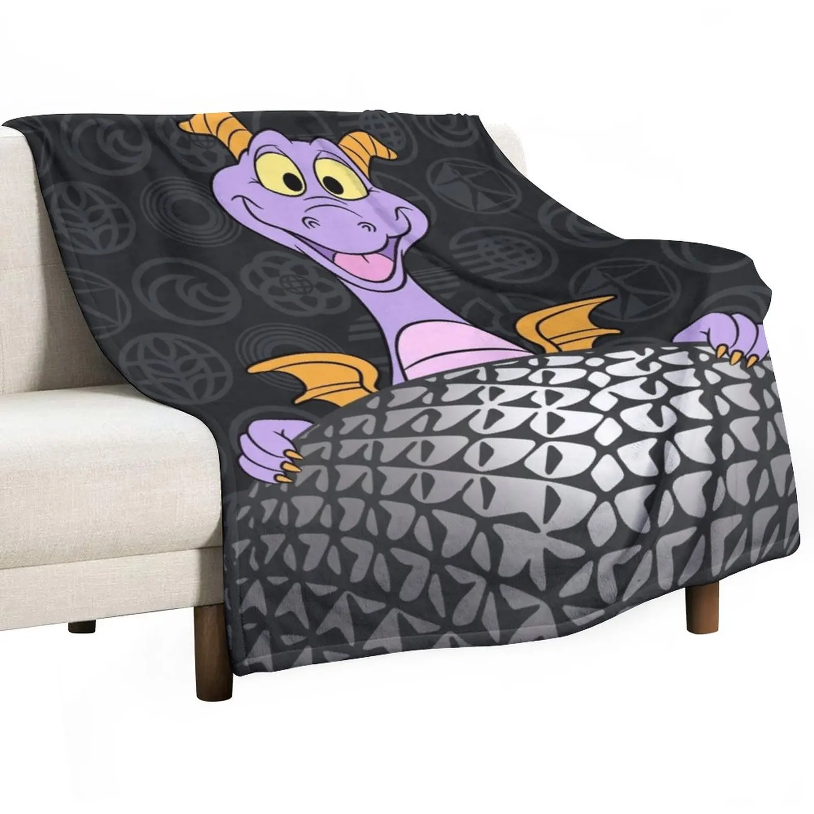 

Figment BLK SSE Icons Throw Blanket Luxury Designer Blanket Single Blanket