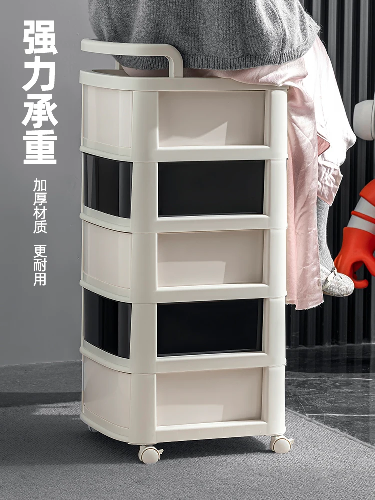 

Movable Snacks and Drinks Storage Rack, Small Cart, Living Room, Sofa Side Cabinet, File, Domestic, No Need to Install