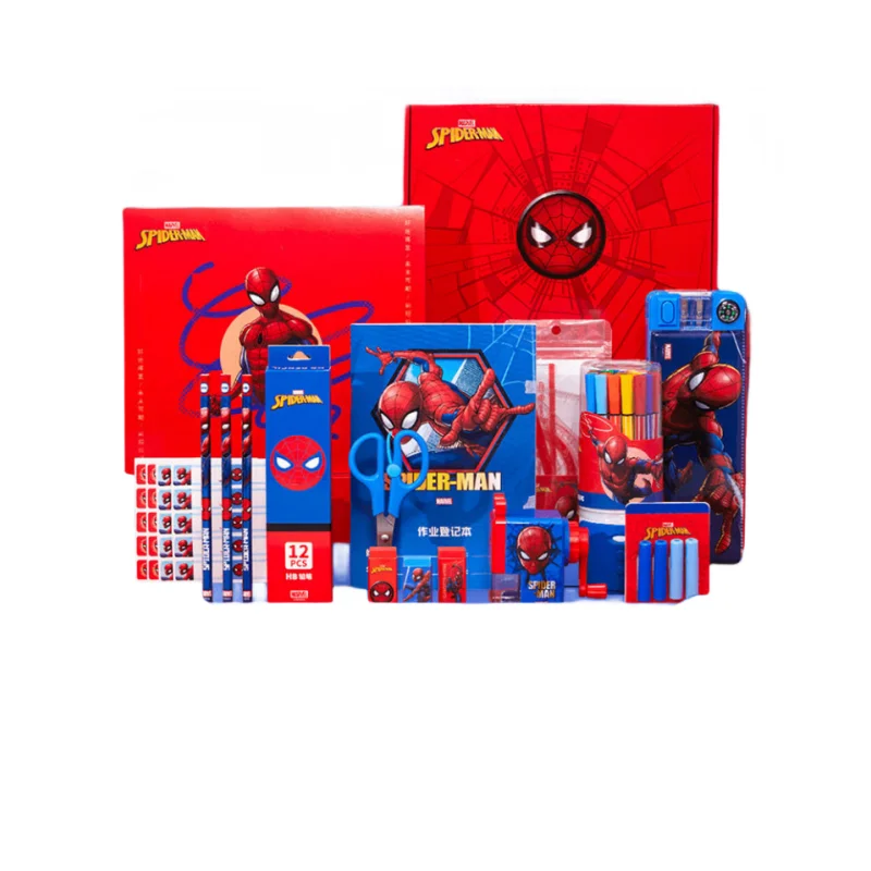 Marvel Series Anime Stationery Gift Box Kindergarten Primary School Students Senior Children School Supplies Large Gift Pack