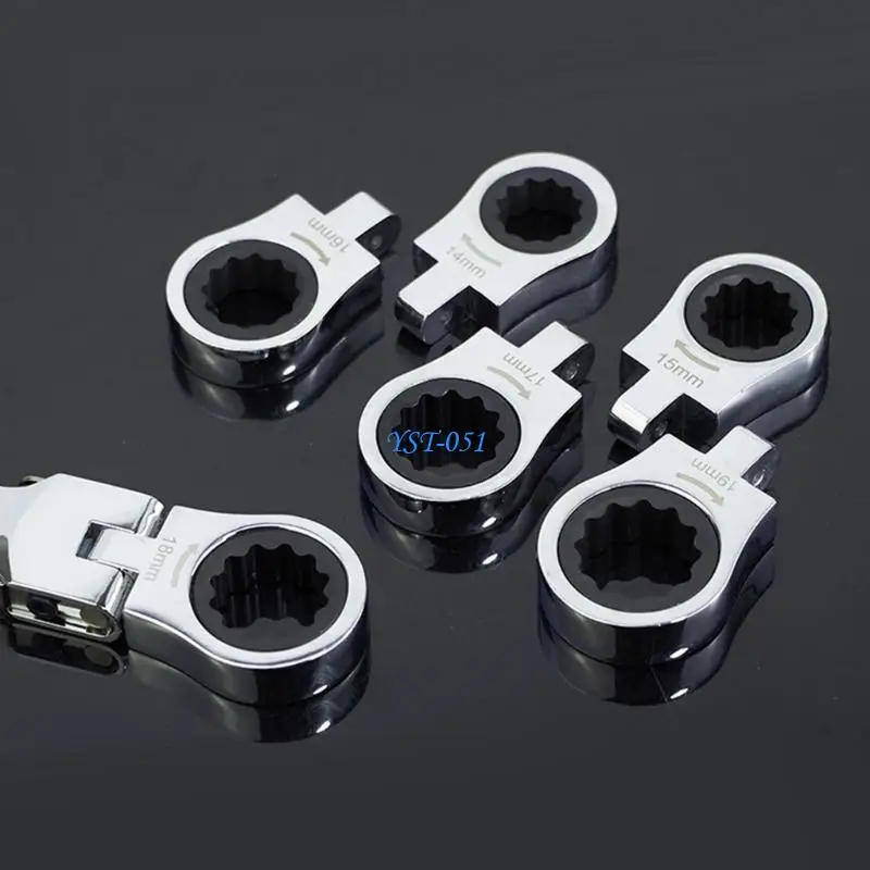 

E15A Efficient Adjustable 12 in 1 Ratchet Wrench Set with Heads Suitable for Enhances Efficiency and Convenience