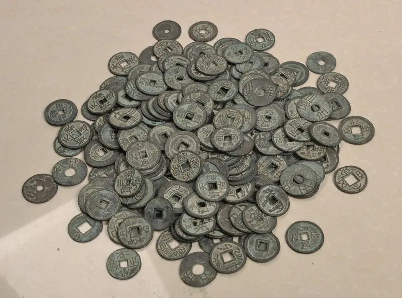 

Collect 50pcs Chinese Bronze Coin China Old Dynasty Antique Currency Cash