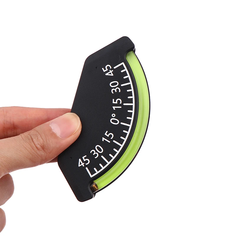 

Plastic Inclinometer Slope Angle Ruler Spirit Level Bubble For RV Home Improvement 0-45 Degree