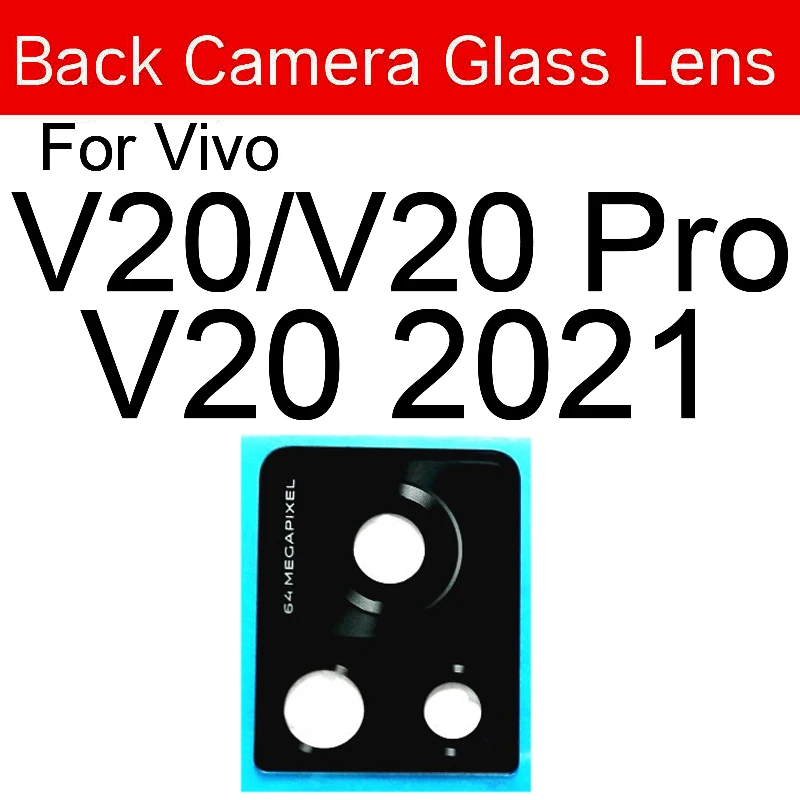 Rear Camera Glass Lens For Vivo V17 V15Pro V20SE V20Pro V20 2021 V21 5G Back Camera Glass Lens Main Camera Glass Lens Spare Part