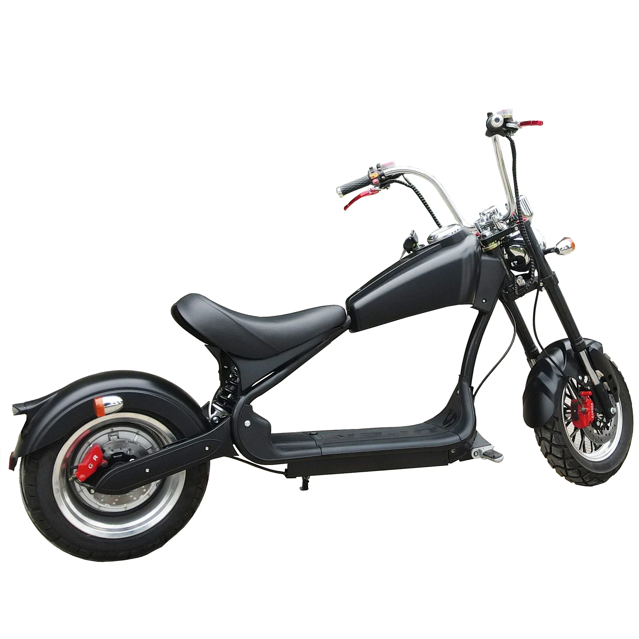 motocicleta eléctrica del neumático de 60V 20Ah 2000W 4000W 5000W Citycoco Harleyment Scooter 18In