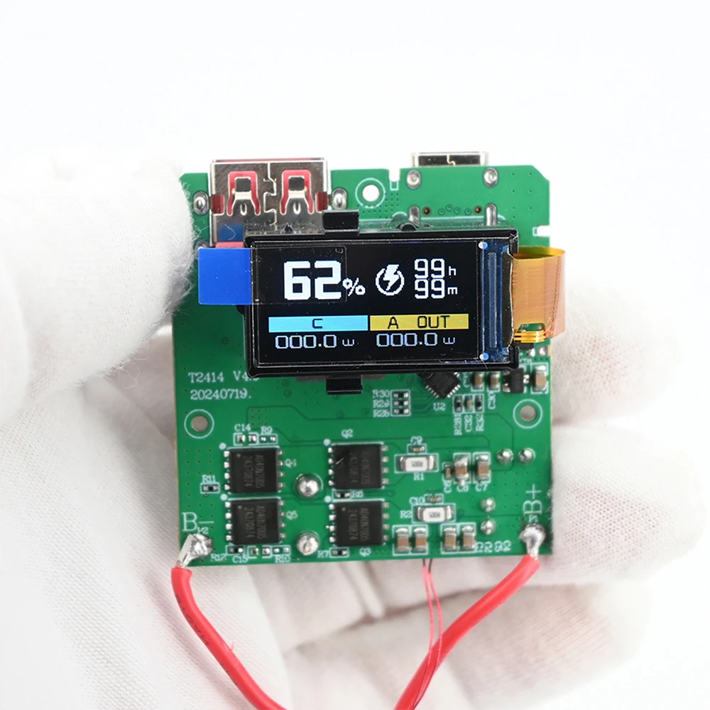 4S PD100W Schnelllade-Modul USB oder Typ-C Mobile Powerbank 18650 Lademodul DIY Hauptplatine Mobilboard