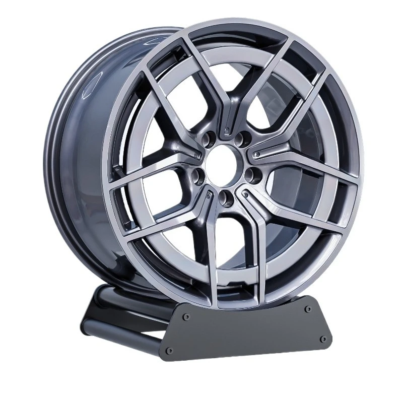 360 Degree Rotating Wheel Display Stand  Adjustable Size Wheel Rim Display Stand