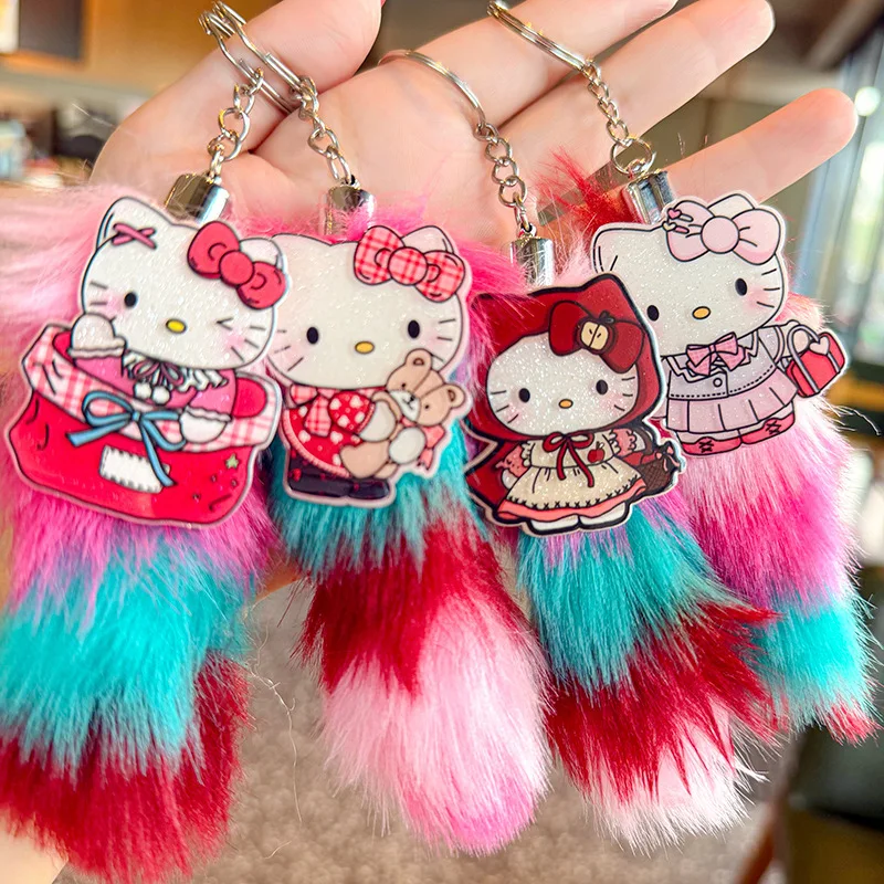 1/20 stücke Neue Nette Cartoon Hallo Kitty Auto Schwanz Tasche Anhänger Bunte Zubehör Schöne Spielzeug Figur Sammeln Artikel für Fans