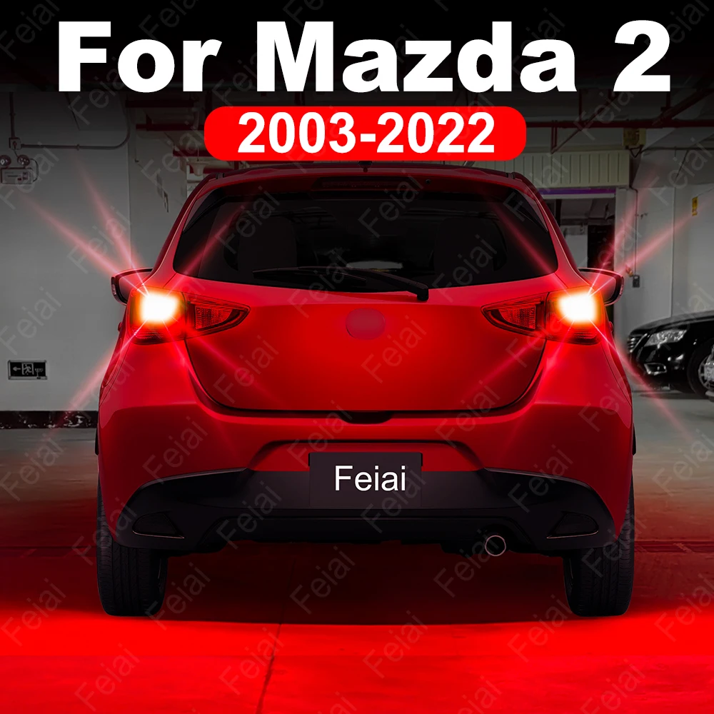 LED Brake Lights Stop Light Bulb For Mazda 2 Demio 2003-2006 2007 2008 2009 2010 2011 2012 2013 2014 2015 2016-2022 Flash Strobe