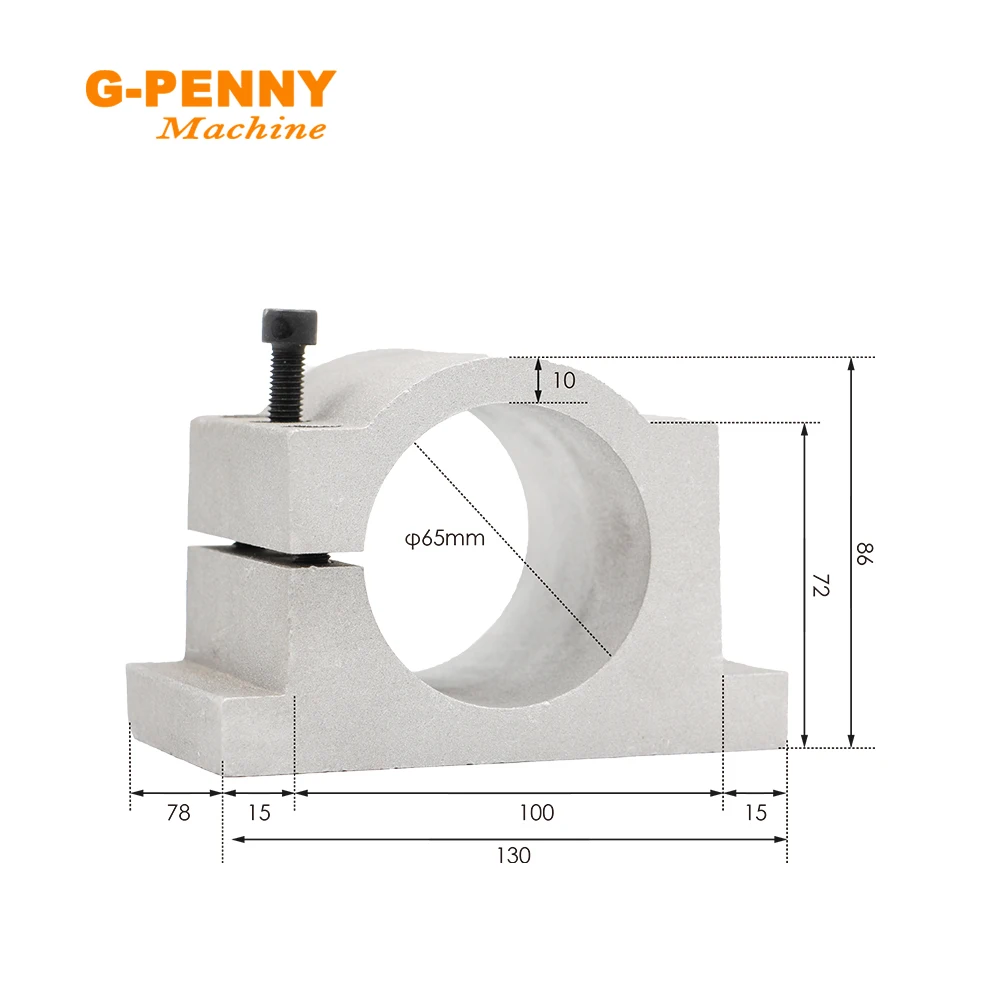 New Arrival! G-Penny 1.5k ER16 D=65mm Air Cooled Spindle Motor110v/220v Wood Working Air Cooling 65x258mm 4 Bearings