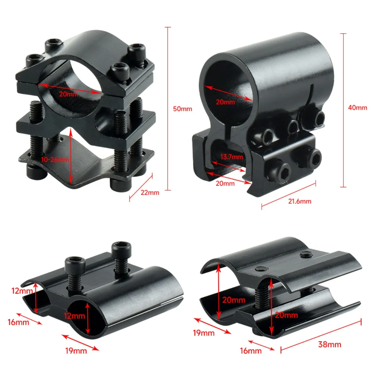 Tactical Red Green Dot Laser Sight Scope Airsoft Laser Pointer Universal for Picatinny Rail Mount with Clamp Mount view 6