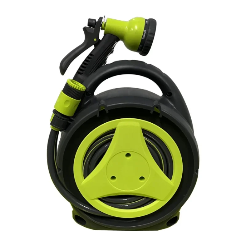 Garden Retractable Hose Reel, Portable 10M(out)+1.5M(in) for Garden Watering, Car Washing, Pet