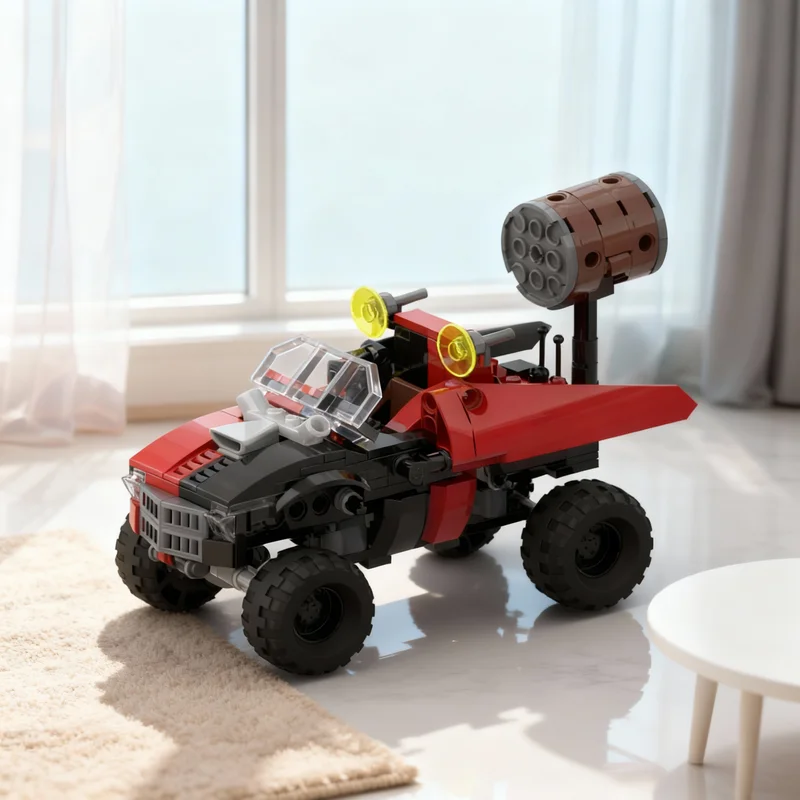 

213 деталей MOC Super Heroes DCD: Модель грузовика-бомбардировщика Бэтмена и Харли Суин, конструктор, игрушка, рождественский подарок для детей