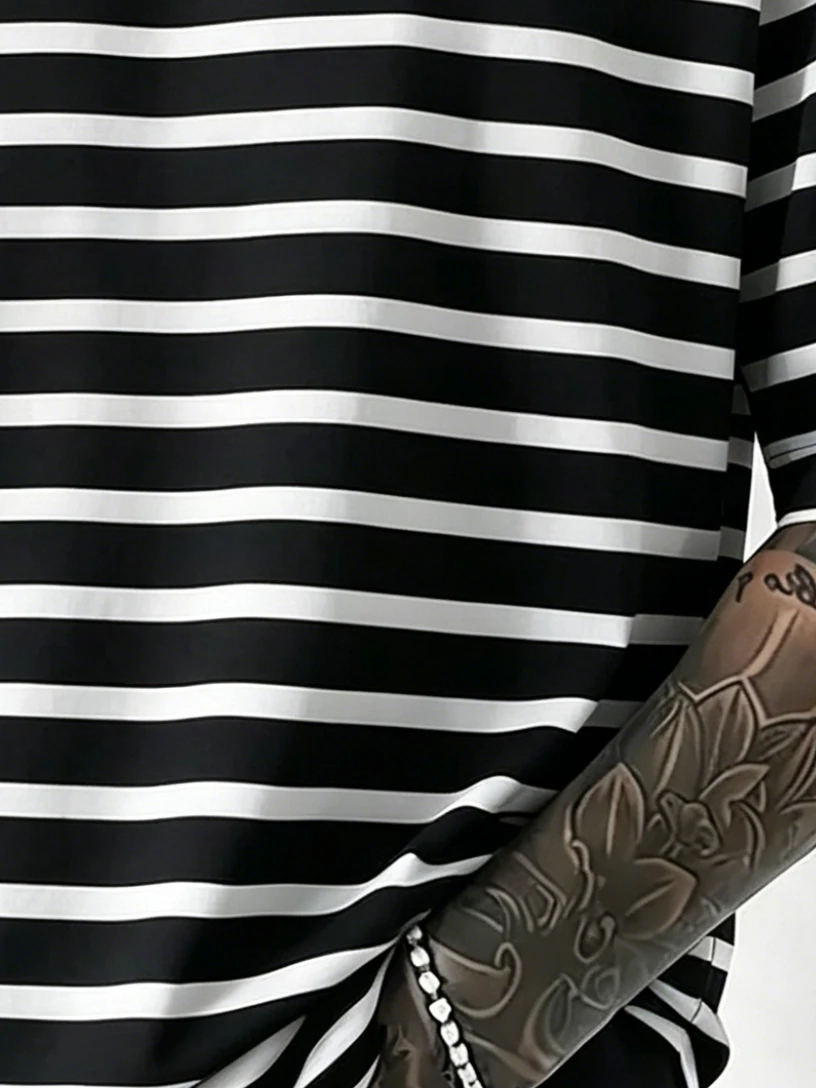 Thumbnail 3 - #27 Trending Mens Classic Striped T-Shirts Right Now