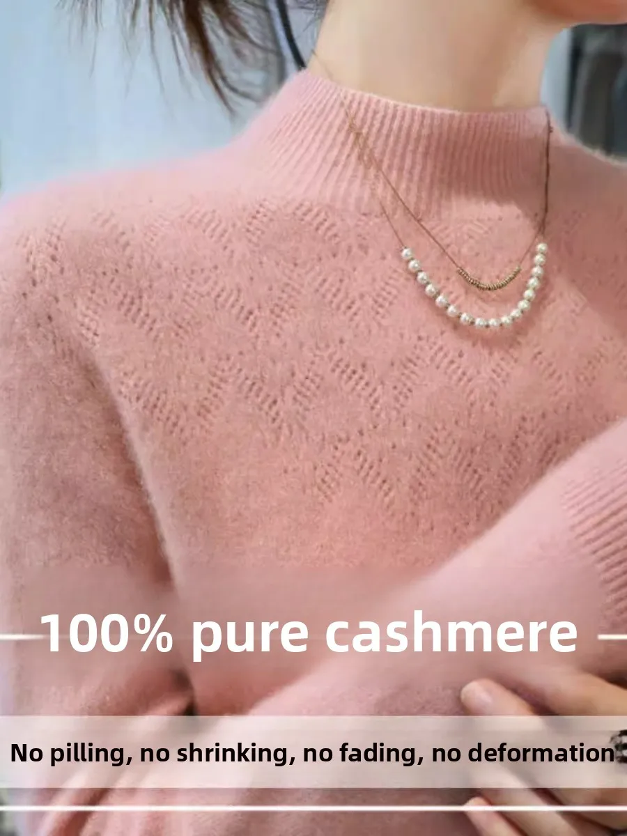 

Мягкий уютный женский свитер Camere, свободный базовый слой irt f, вязаный свитер большого размера с высоким воротником, осень-зима, Новое поступление