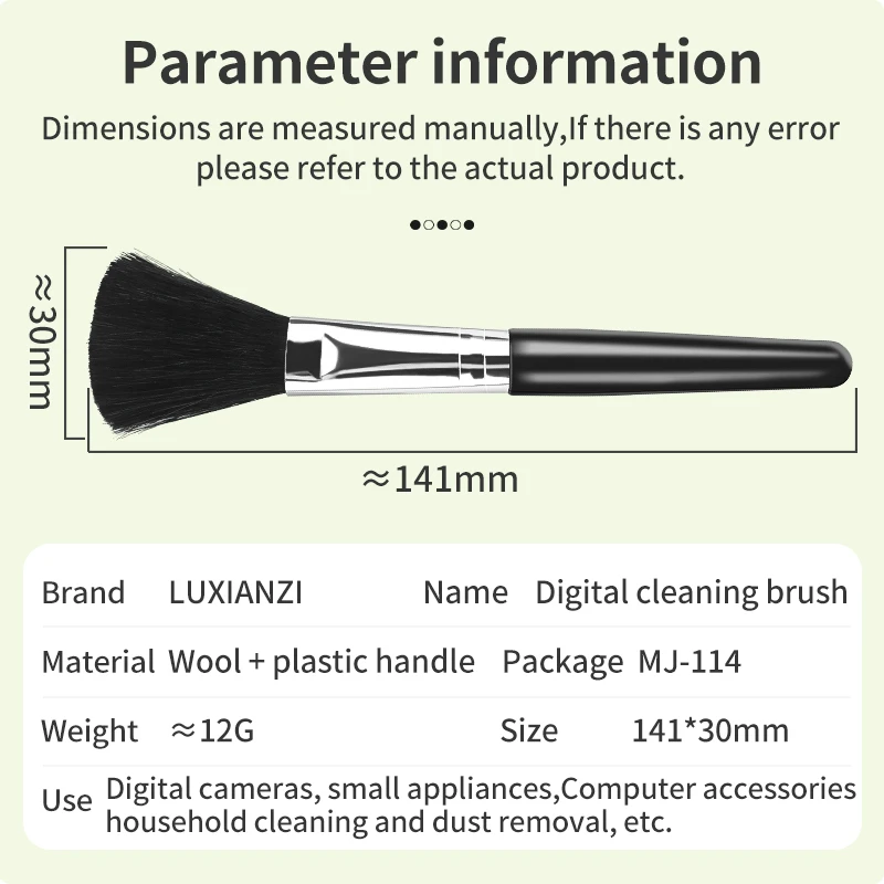 LUXIANZI Anti-static Brush Double Head Brush for Cleaning Repair Work ESD Safe For Mobile Phone Tablet Motherboard PCB BGA IC