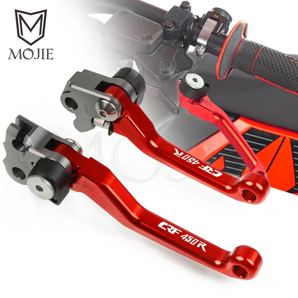 For Honda CRF450R 2002-2003 CRF 450R 450 R 2004-2006 2005 CNC Pivot Brake Clutch Levers Motorcycle Dirt Bike CRF450R 2007-2018