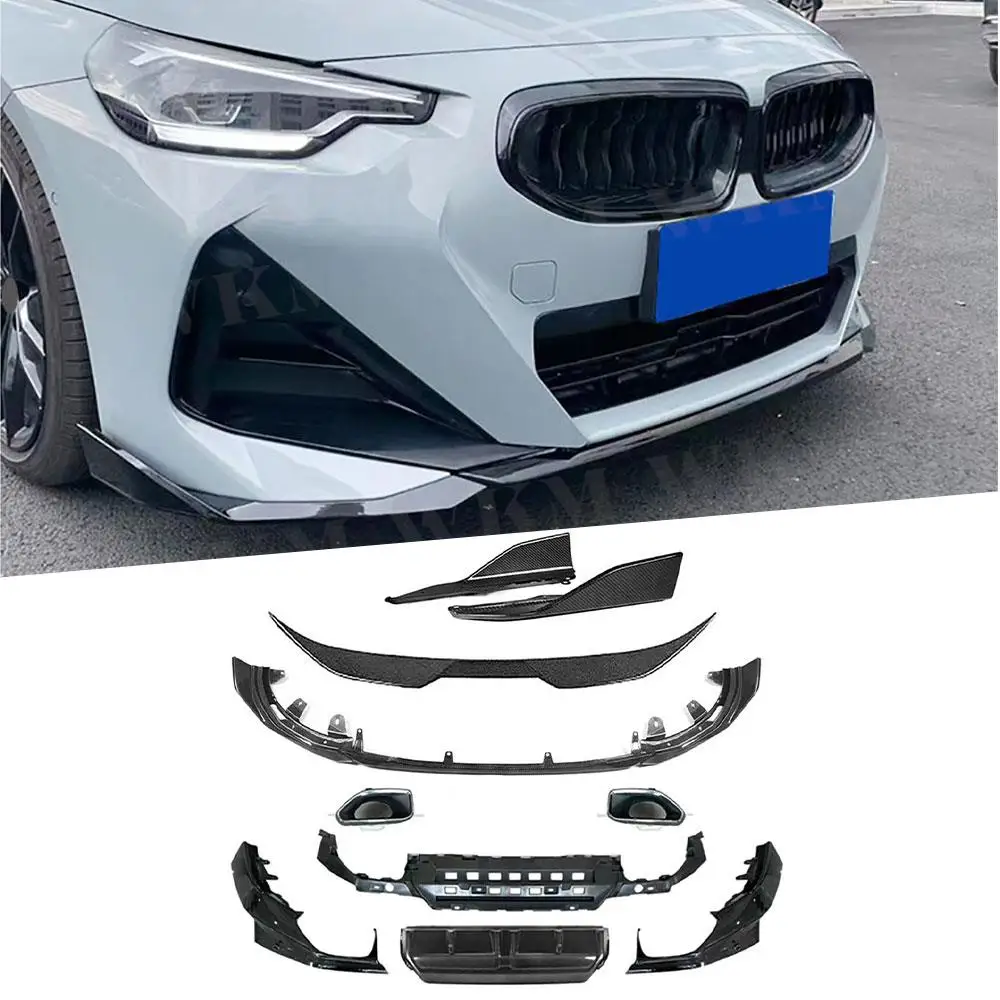 

ABS Front Lip Rear Bumper Diffuser Sets Side Skirts Rear Spoiler for BMW 2 Series G42 M-Sport Coupe 2021 + Car Bodykits