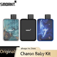 Original Smoant Charon Baby Pod Kit 750mAh 2ml Cartridge 1.2ohm Ni-80 0.6ohm Mesh coil Pod System Vape Kit Electronic Cigarettes