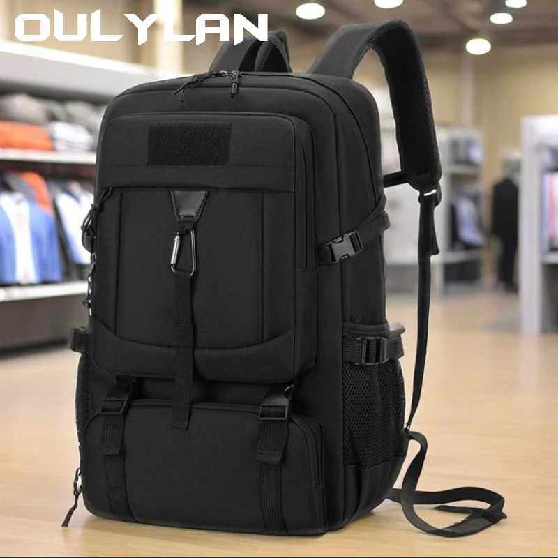 

Oulylan Men's Outdoor Mountaineering Bag 80L Large Capacity Travel Backpack Leisure Travel Big Backpack Luggage Large Backpack