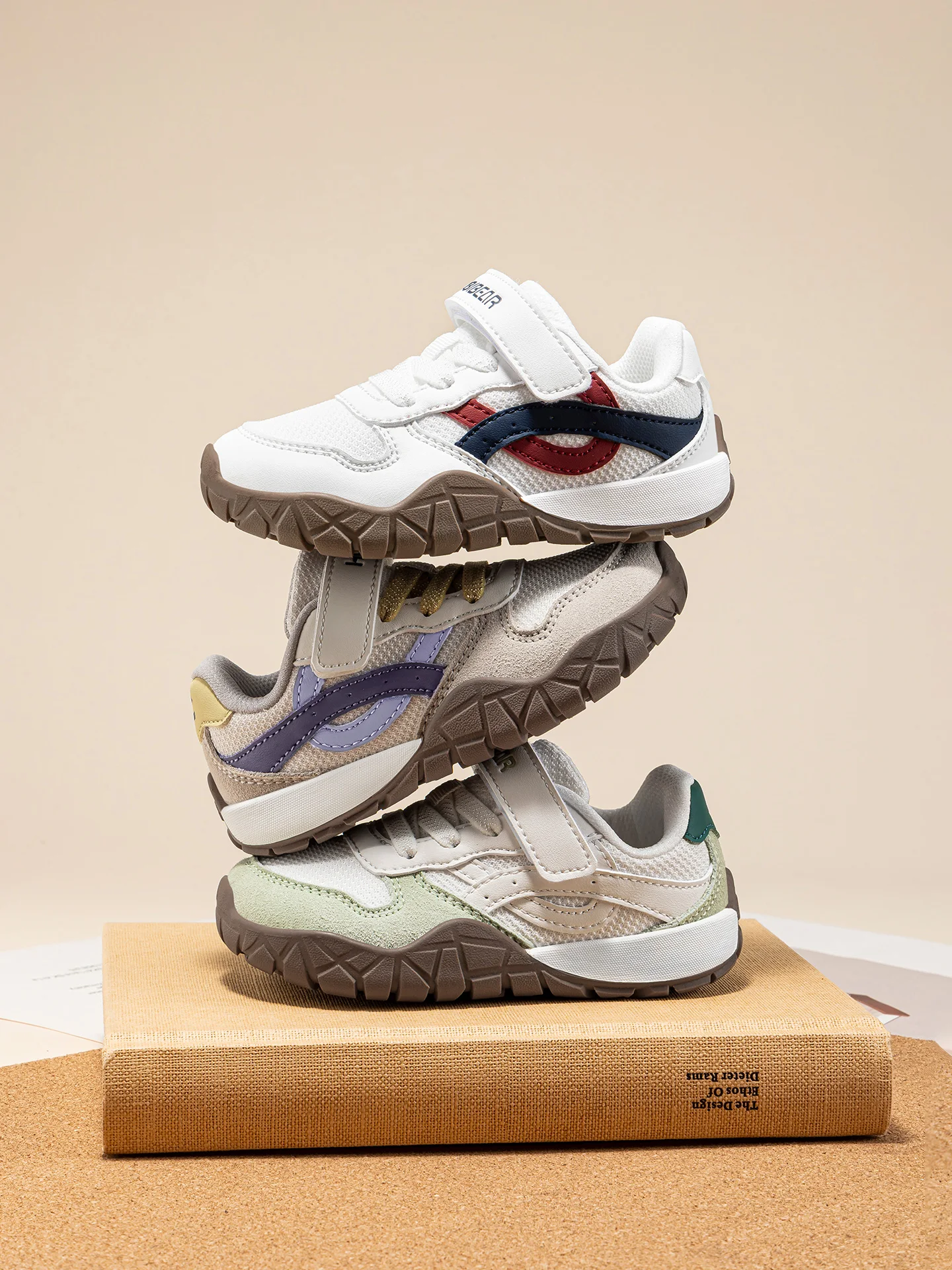 HOBIBEAR Wander-Sneaker für Kleinkinder mit breiter Zehenbox, Kunstleder-Mesh-Gehschuhe, Trekking-Outdoor-Laufschuhe mit Klettverschluss – Detail 17