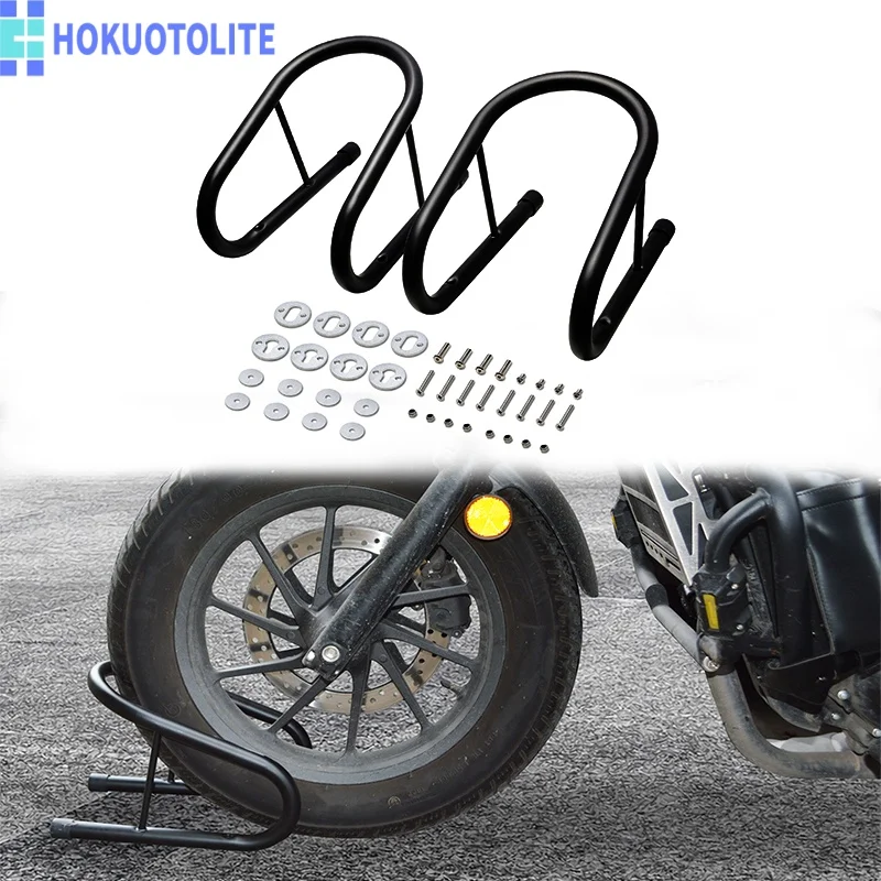

Heavy Duty 6.5 Inch Detachable Motorcycle Wheel Chock Portable Stainless Steel Tire Support Stand Holder For Trailer Garage Use