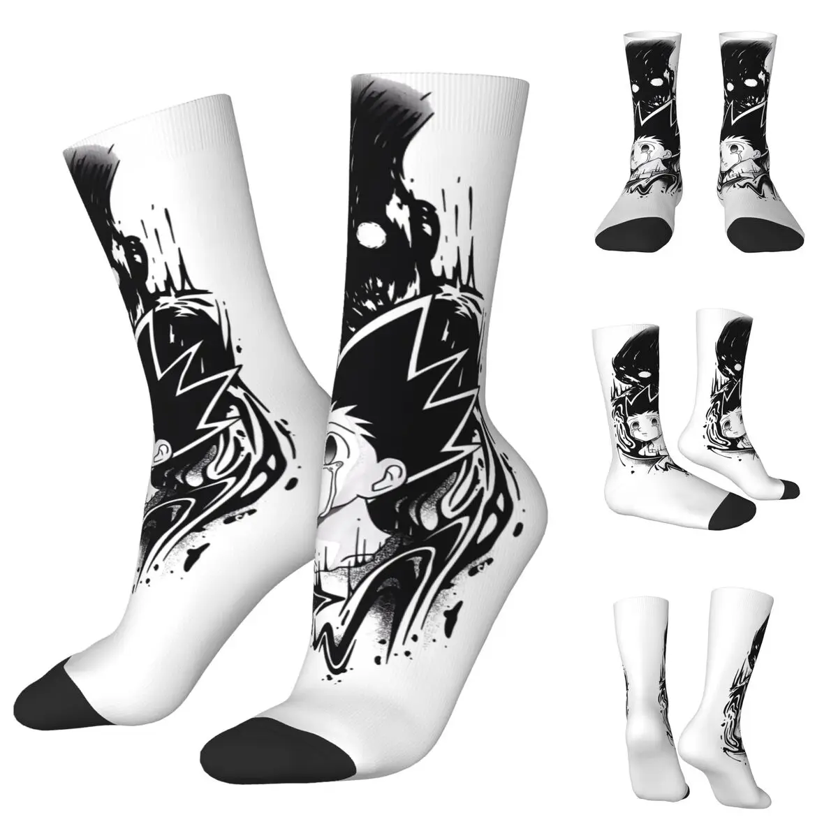 Japanese Anime Hunter X Hunter Unisex Socks,Hip Hop 3D Print Happy Socks Street Style Crazy Sock