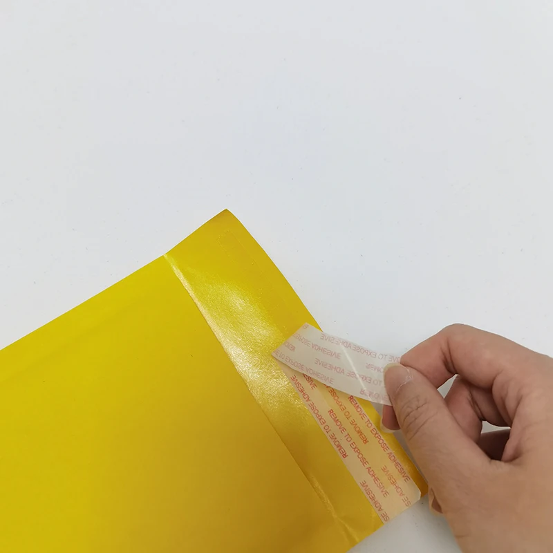 Imagem -02 - Hysen 10 Peças Atacado Bolha Mailer Amarelo Kraft Papel Auto Selagem Acolchoado Envelope Bolsas de Embalagem para o Negócio Correio Bolsa