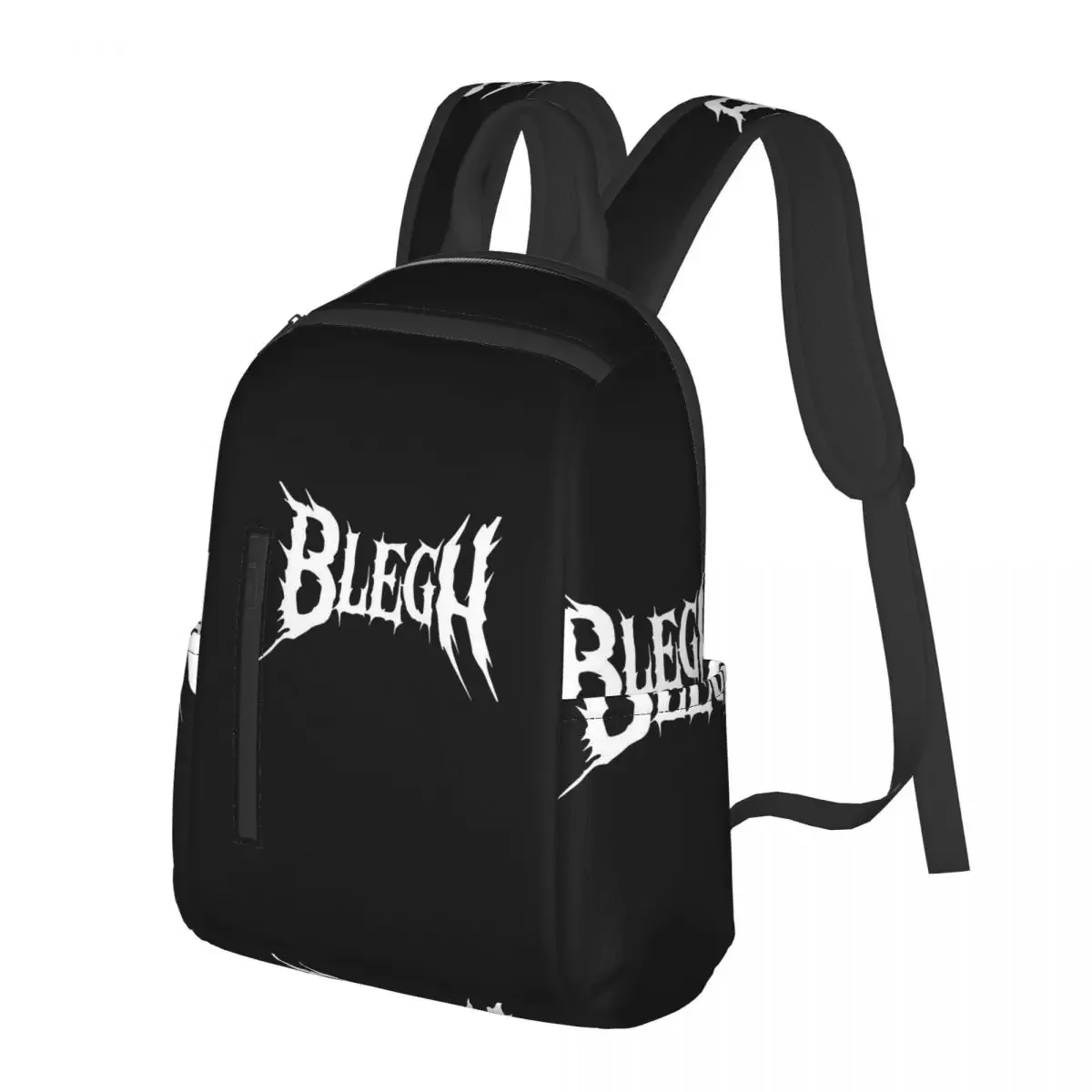 Blegh Heavy Metal Metalcore Deathcore Student Backpack School Bag Hiking Travel Daypack for Men Women Bookbag Shoulder Bags