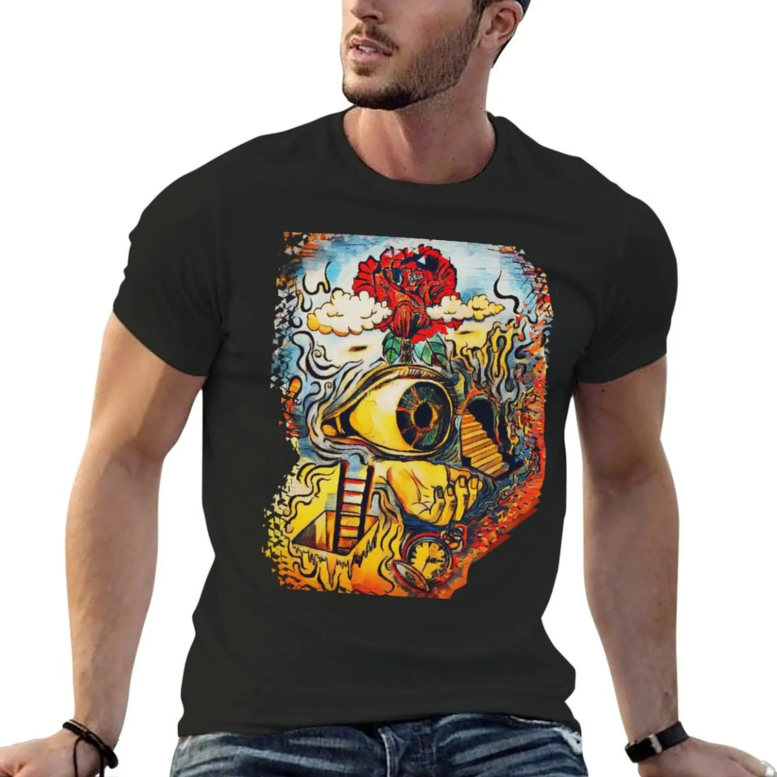 Eyes of the Subconscious T-Shirt cotton graphic tees anime stuff street wear baggy shirts shirts men