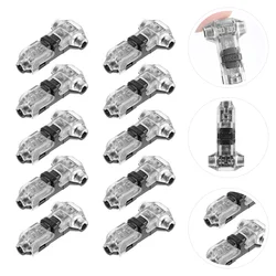 10 Pcs Split Wire Connector Voltage Wiring Connectors Tap Splicers Type Electric Cable