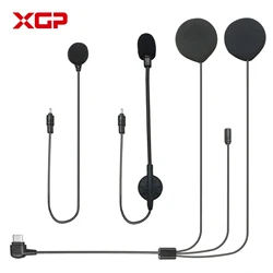 XGP X10 motosiklet interkom kulaklık aksesuarları Bluetooth kask kulaklık interkom kulaklık Jack tak & montaj braketi