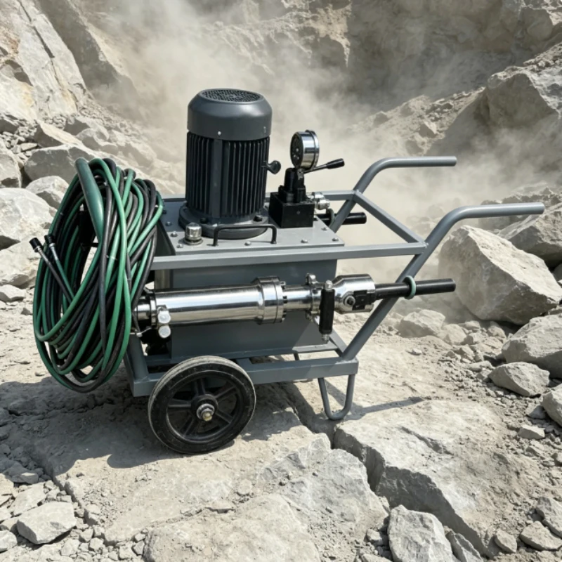 Ore Separation Diesel Hydraulic Stone Splitting Machine Durable Hydraulic Rock Breaking Equipment Mountain Mining Machinery