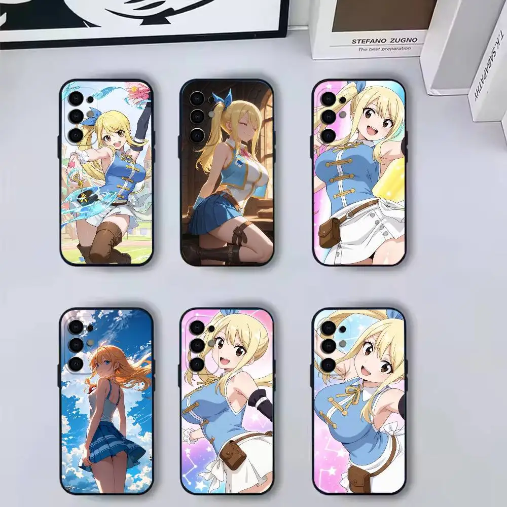 Star Spirit Girl  Phone Case For Samsung S 25,24,23,22,30,21,10,9,Ultra,Plus,Lite,FE,4,5 G Soft Black Case