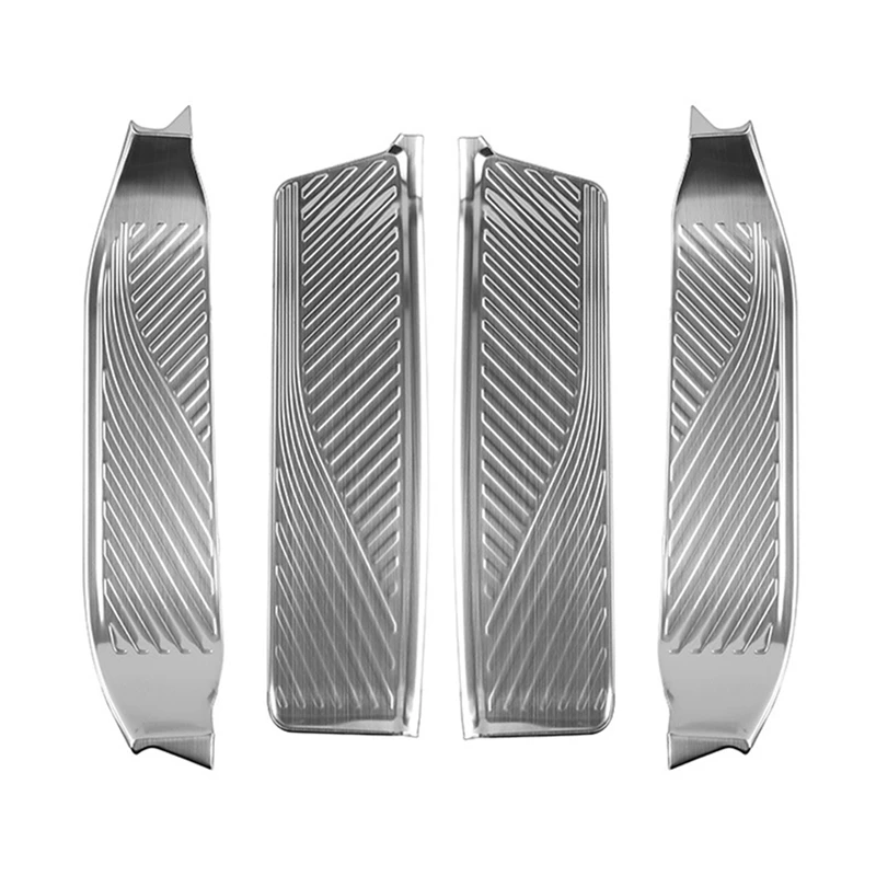 

Outside Door Sill Scuff Plate Cover Trim Stainless Steel For Toyota ALPHARD/VELLFIRE 40 Series 2023+