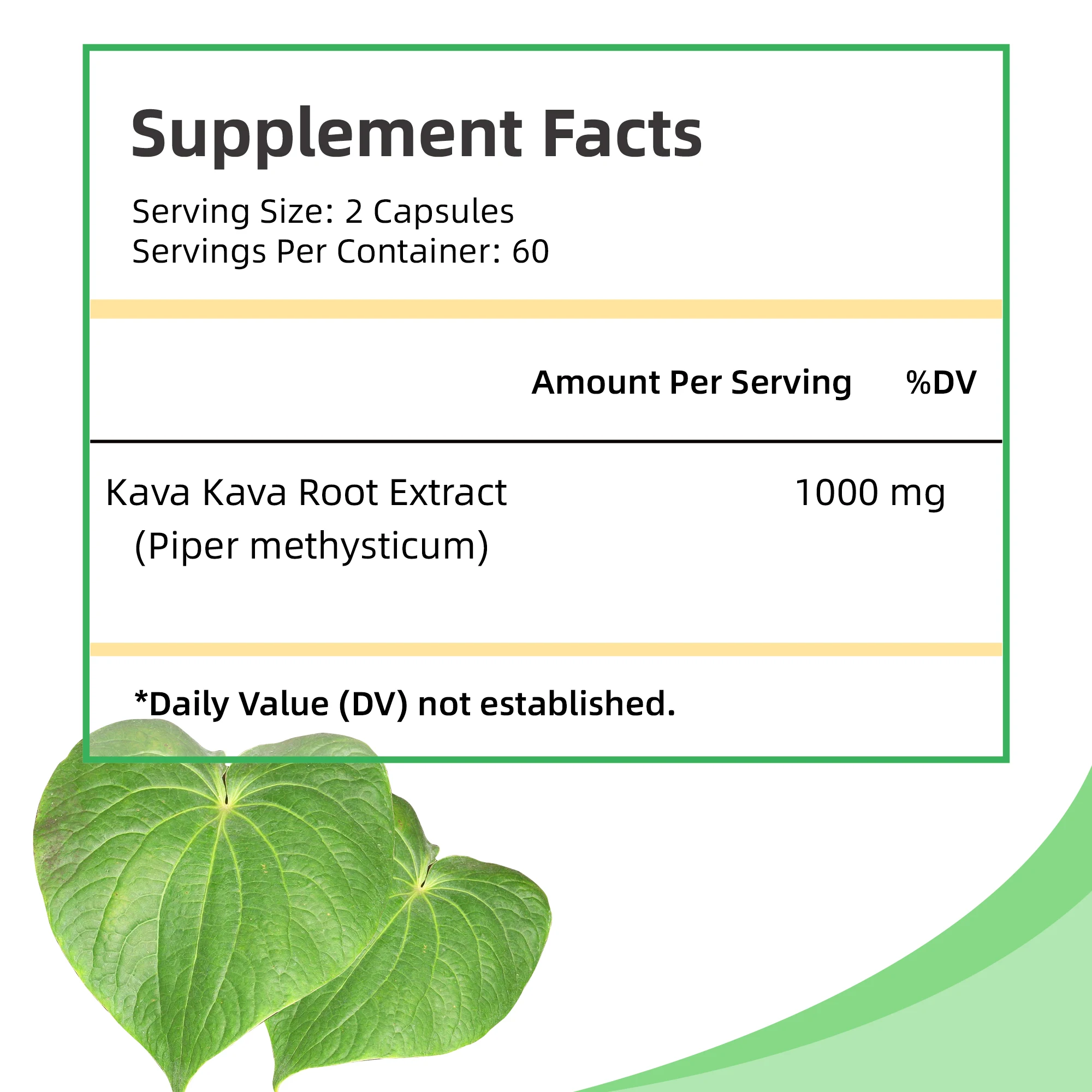 Kava Kava - Stress Relief, Focus and Sleep, Mood and Relaxation Supplement