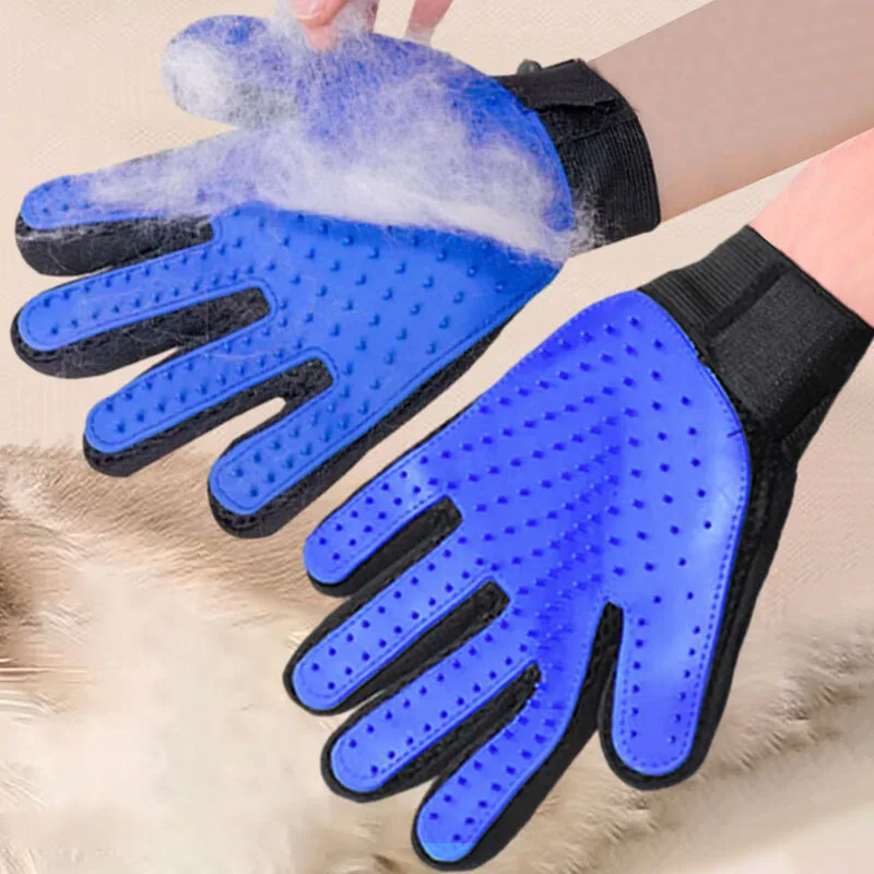 Cat gloves, hair removal brushes, five-finger hair removal, dog gloves, pet gloves, pet cleaning supplies