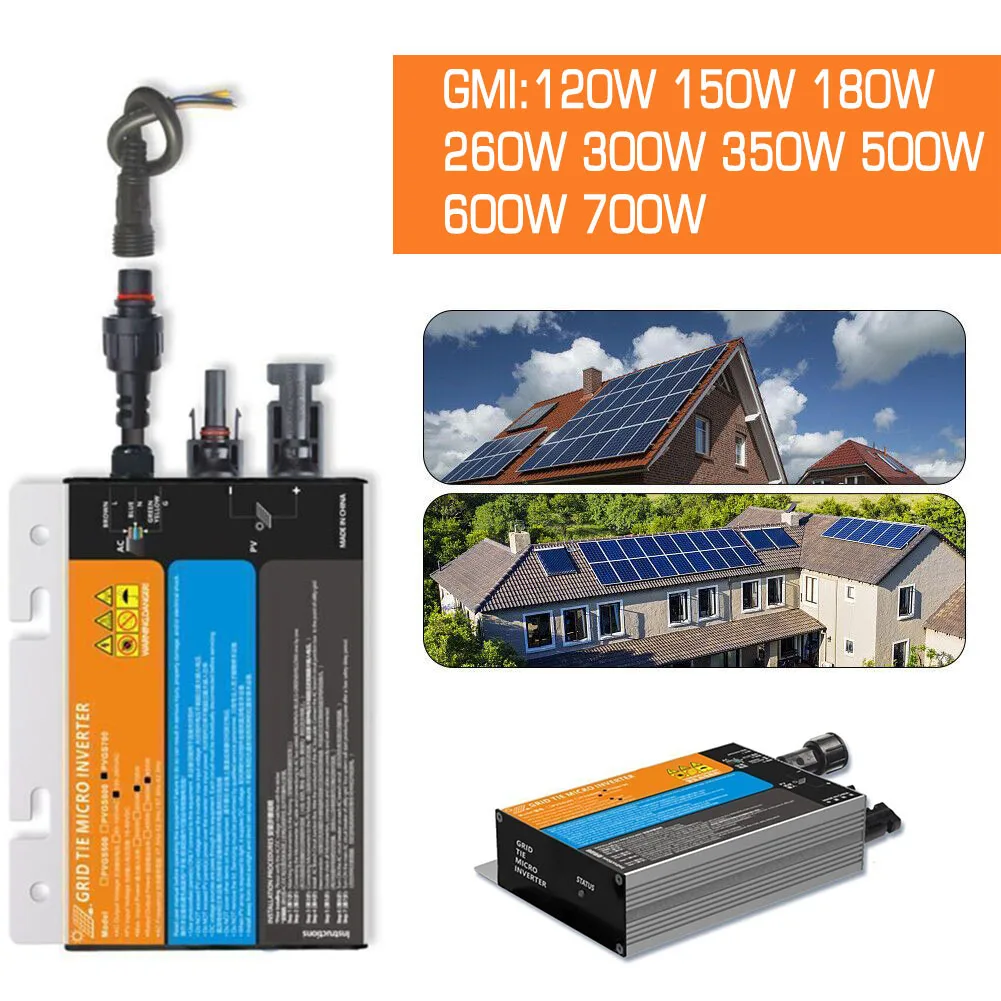 

120-700W For Solar Grid Tie Inverter DC10.8-60V-AC220V MPPT Pure Sine Wave Inverter For Home Improvement Tool Accessory