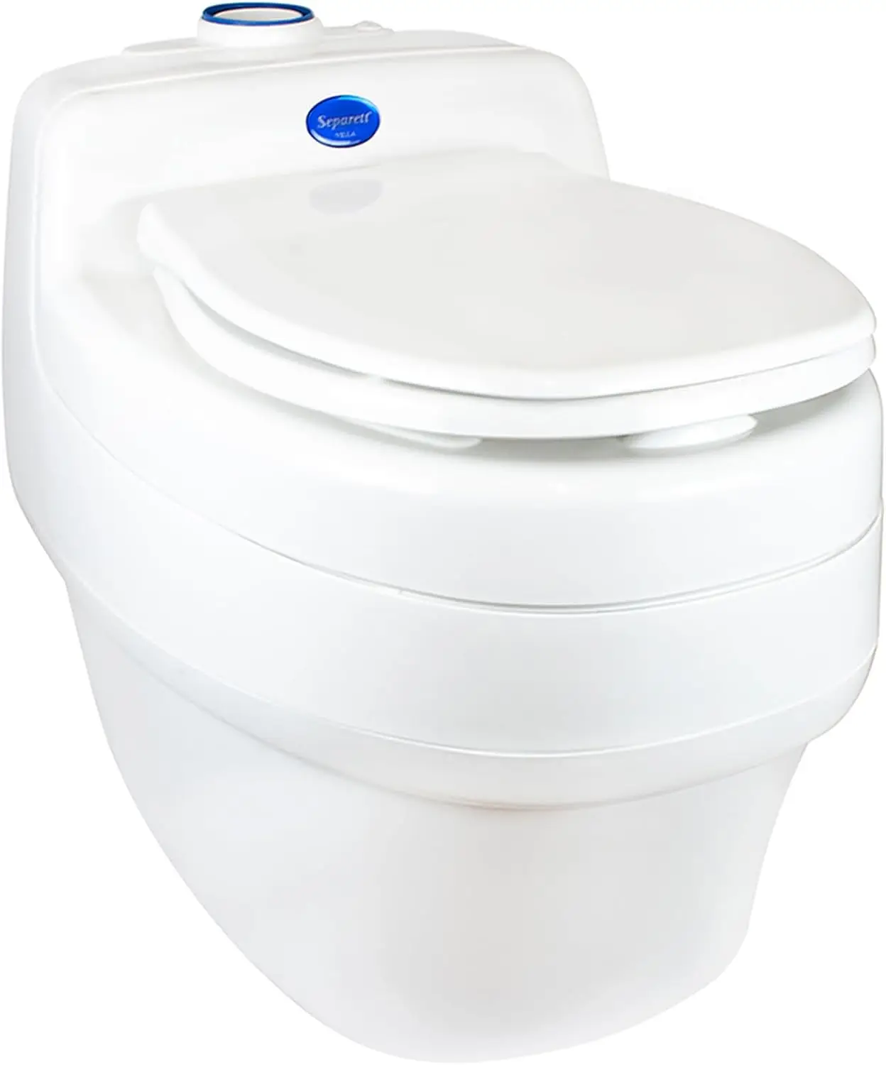 

12V Urine Diverting High Capacity Waterless Composting Toilet Material Polypropylene (PP) 26.5"L x 18"W