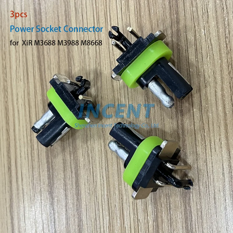 

VOIONAIR 3Pcs Power Socket Connector For Motorola XiR M3688 M3988 M8668 M8660 M8268 DM4600 Two Radios